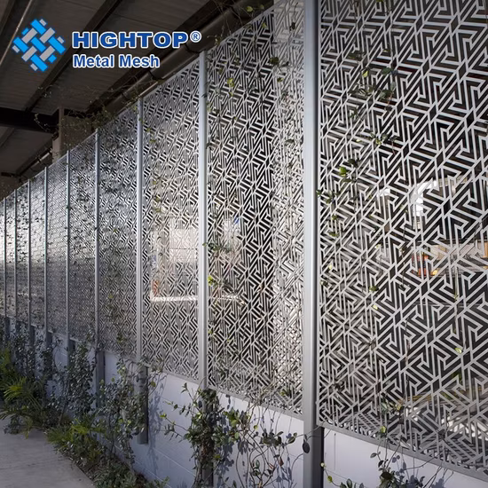 Precio de fábrica Interior al aire libre decorativos paneles de corte láser de aluminio ignífugo Panel de metal perforado para techo, pared, pantalla, decoración de valla