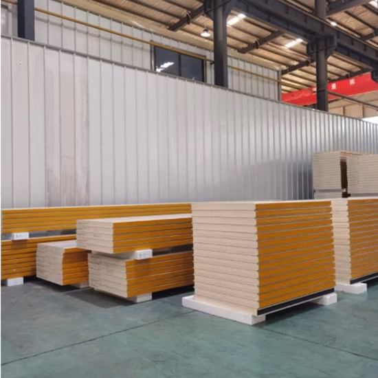 50 mm, 75 mm, 100 mm decoración del hogar materiales de construcción aislamiento de paredes de techo paneles sándwich de metal