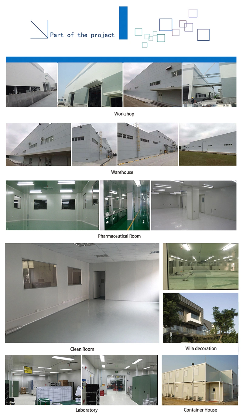 Environmental Protection Building Exterior Roof Wall Foam Composite Panel PU Sandwich Panels